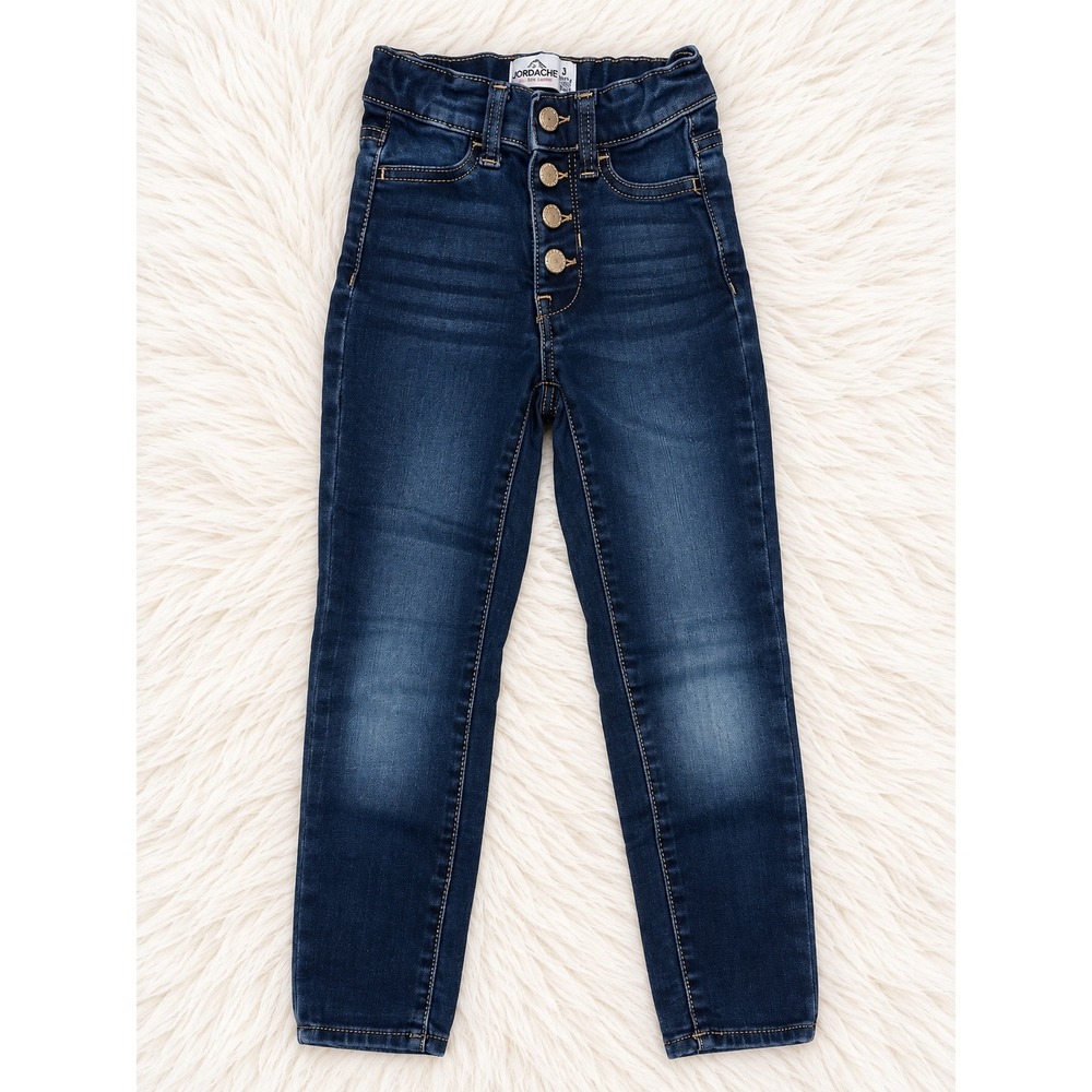 Jordache Girls Size 5 Skinny Jeans Dark Wash Super Skinny Denim